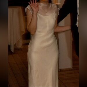 HUONG Slip Dress with Overlay